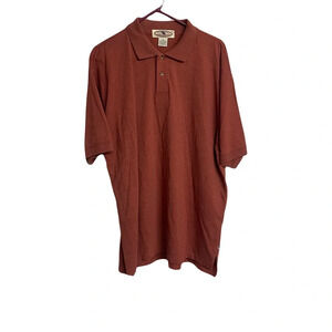Moose Creek legendary clothing men’s polo shirt burnt orange. Size  XL
